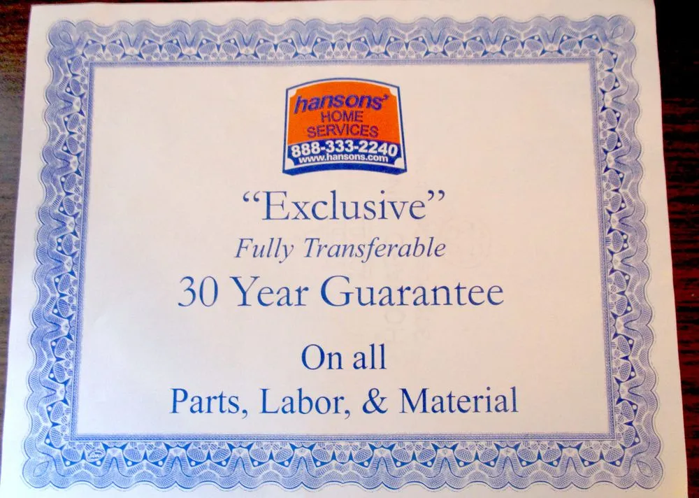 Slide of 1-800-HANSONS