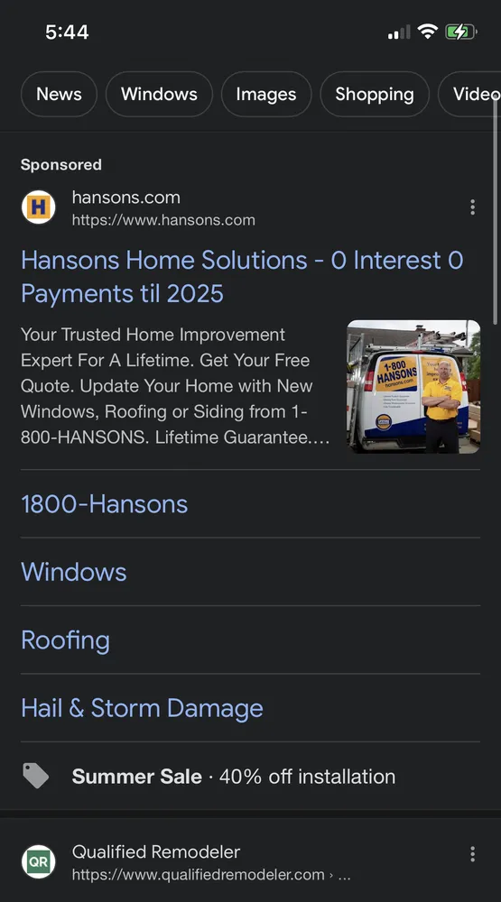 Slide of 1-800-HANSONS