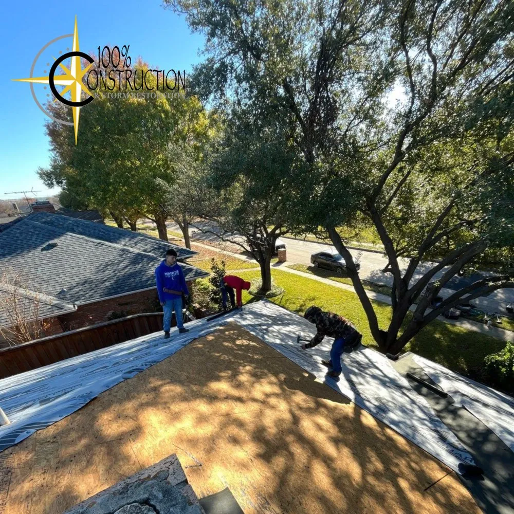 Slide of 100% Construction