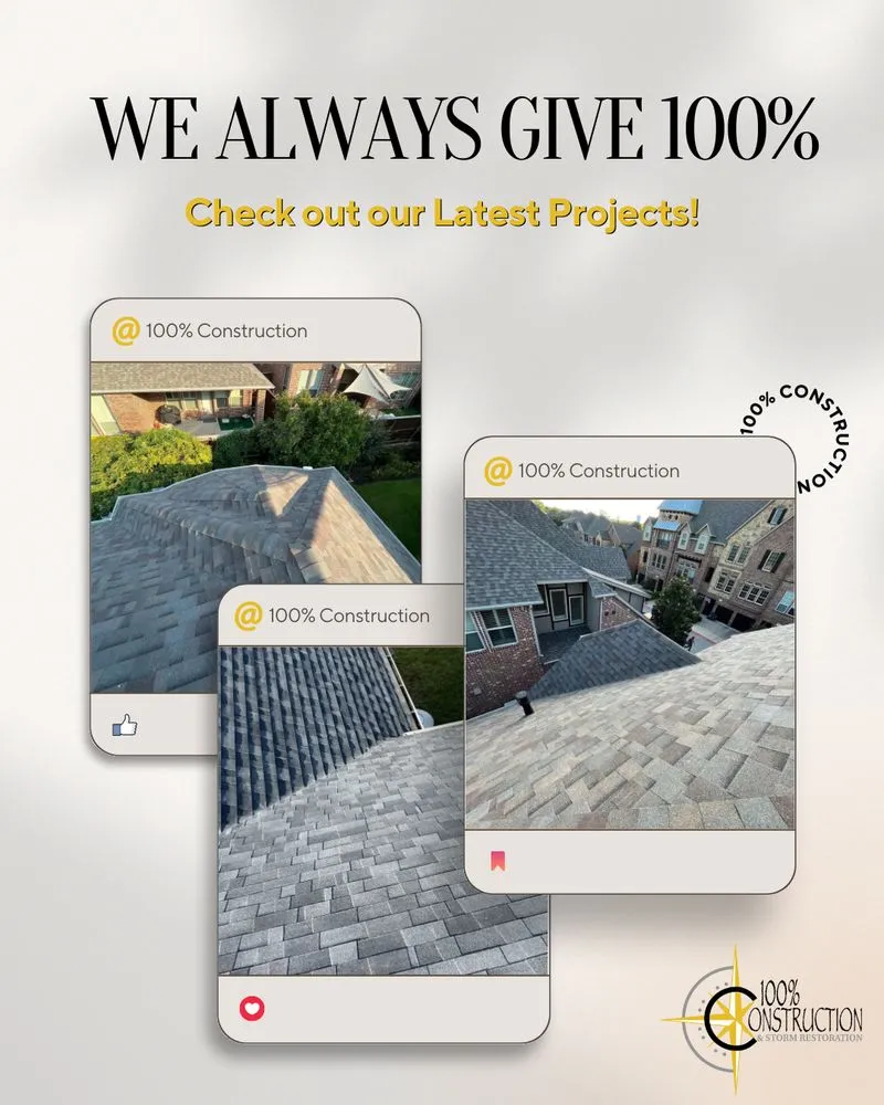 Slide of 100% Construction