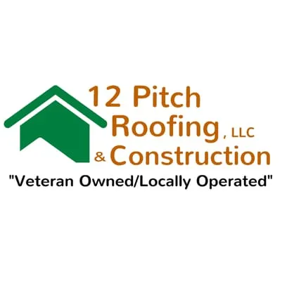 12 Pitch Roofing & Construction Logo