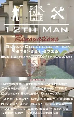 12th Man Renovation Logo