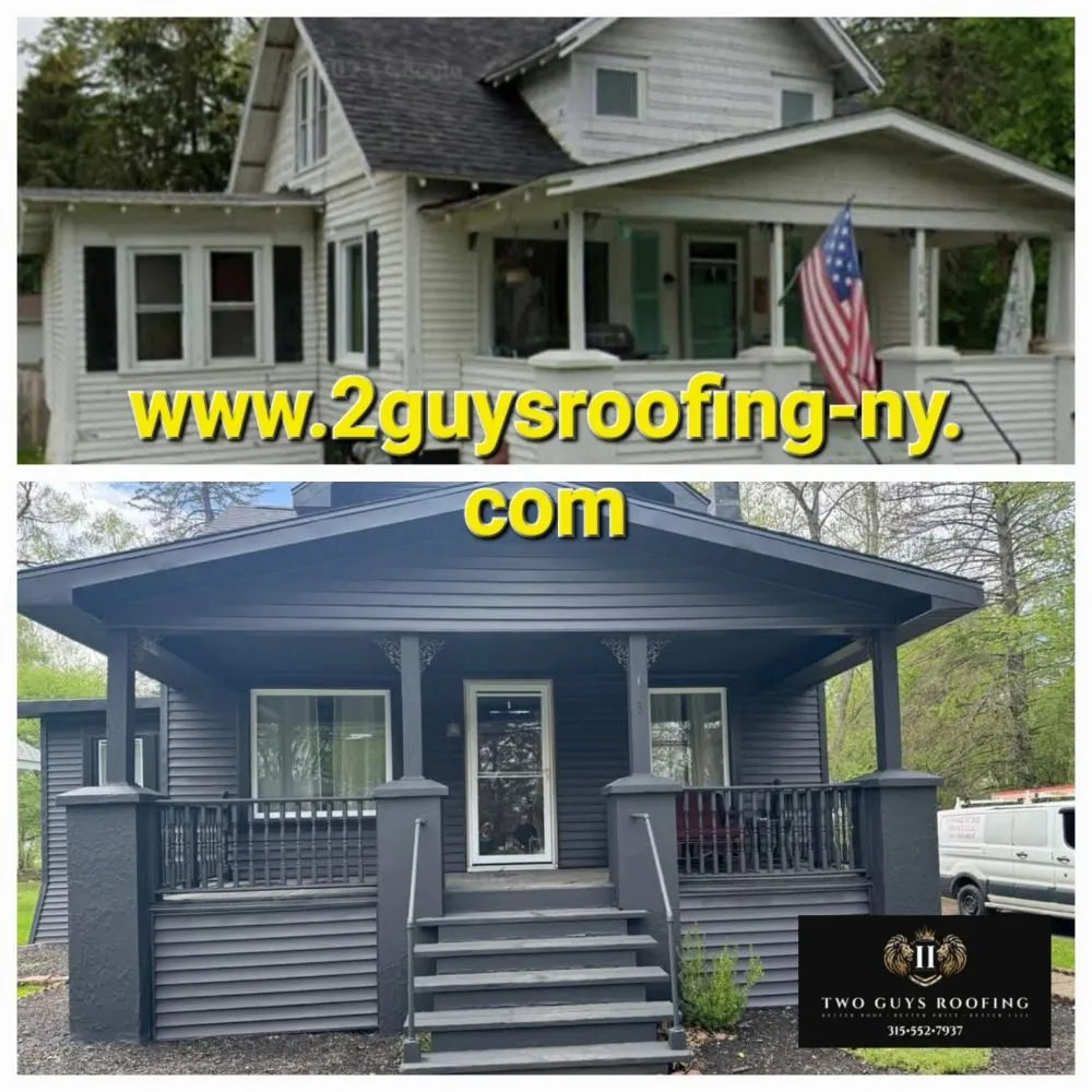 Emergency storm damage roof repair experts serving jamesville, NY - 2 Guys Roofing