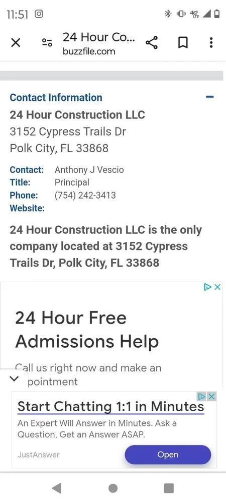 Slide of 24/7 Construction