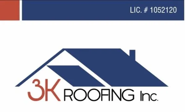 3-K Roofing Logo