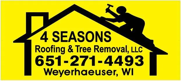 Local roof leak repair in Weyerhaeuser, WI by 4 Seasons Roofing & Tree Removal