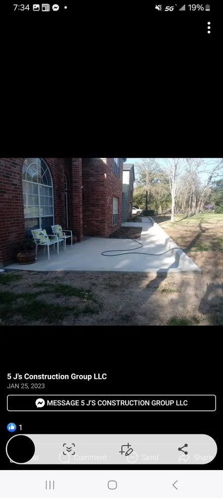 Slide of 5 J's Construction Group