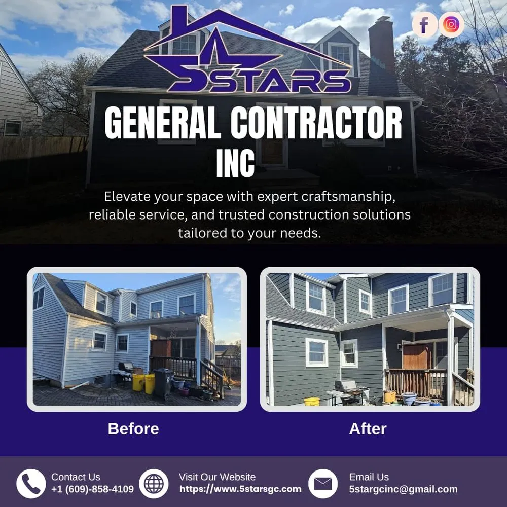 Slide of 5 Stars General Contractor