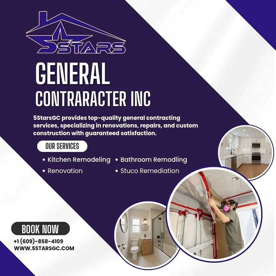 Slide of 5 Stars General Contractor