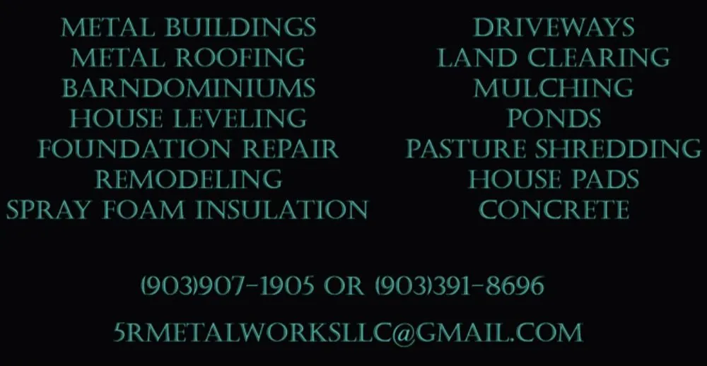 Slide of 5R Metal Works