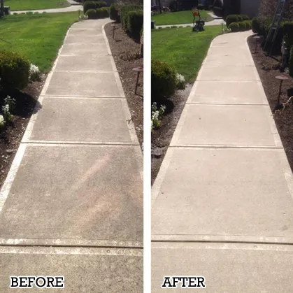 Slide of $99 Driveway Pressure Washing