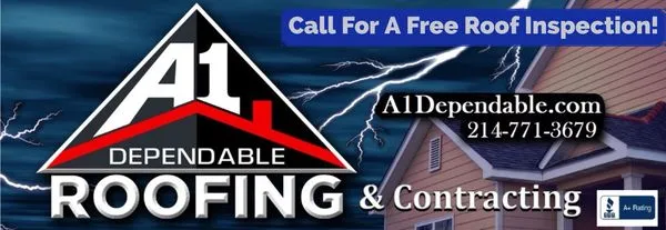 A 1 Dependable Roofing And Contracting Logo