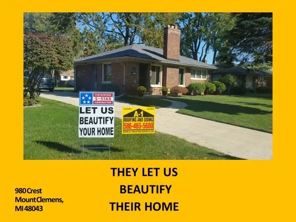 Professional storm damage roof repair with free inspection in Harrison Charter Township, MI by A-1 Roofing & Siding