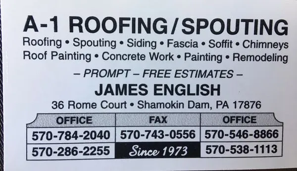 A-1 Roofing & Spouting