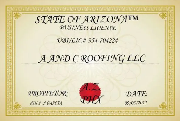 A and C Roofing Logo