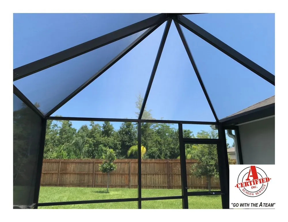 Slide of A Certified Screen Service