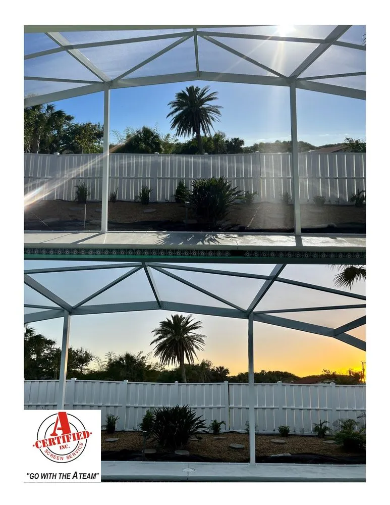 Slide of A Certified Screen Service