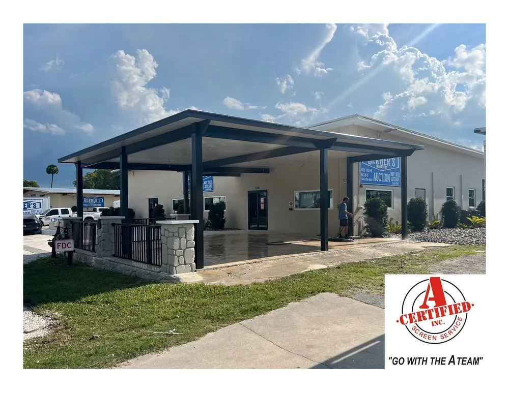 Slide of A Certified Screen Service