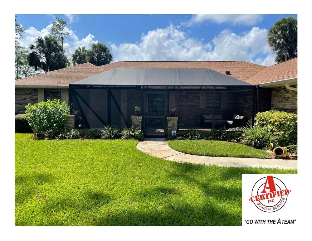 Slide of A Certified Screen Service