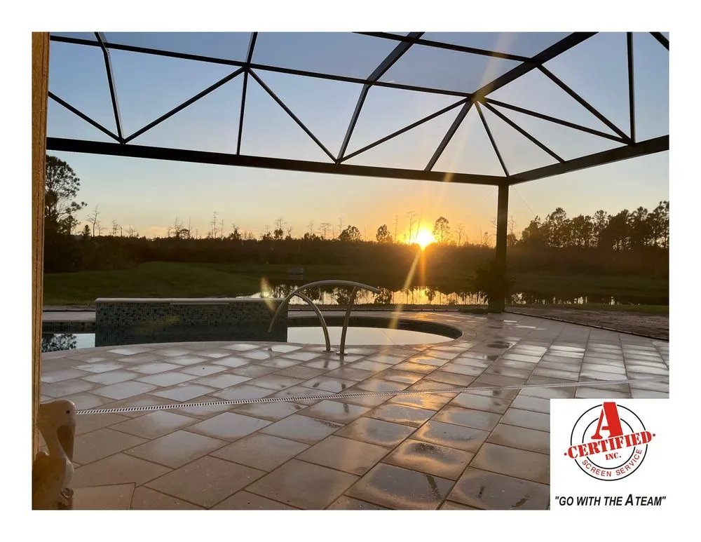 Slide of A Certified Screen Service