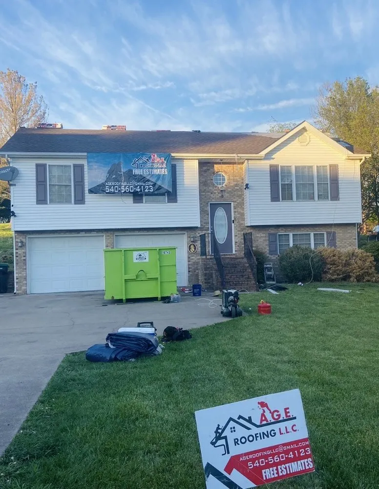 Slide of A G E Roofing