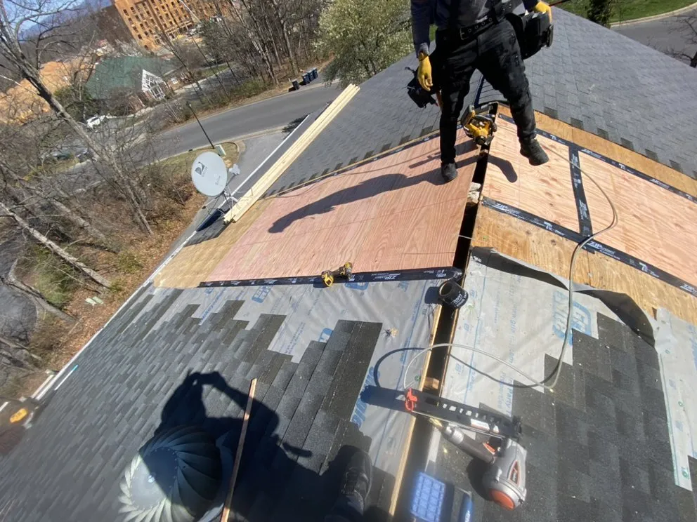 Slide of A G E Roofing