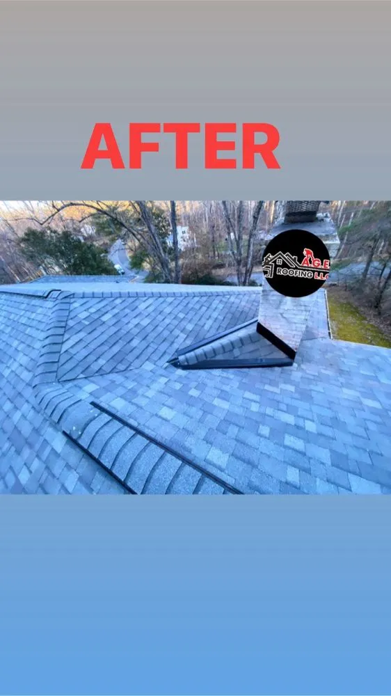 Slide of A G E Roofing