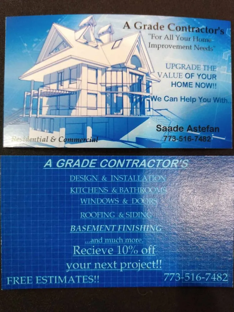 Slide of A Grade Contractors