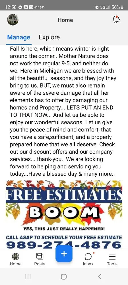 Slide of A MAXIMUM HOME&PROPERTY MAINTENANCE COMPANY