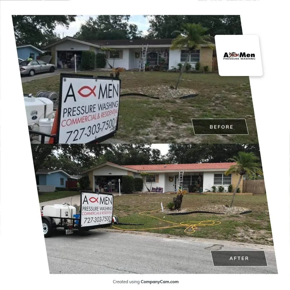 Slide of A-Men Pressure Washing