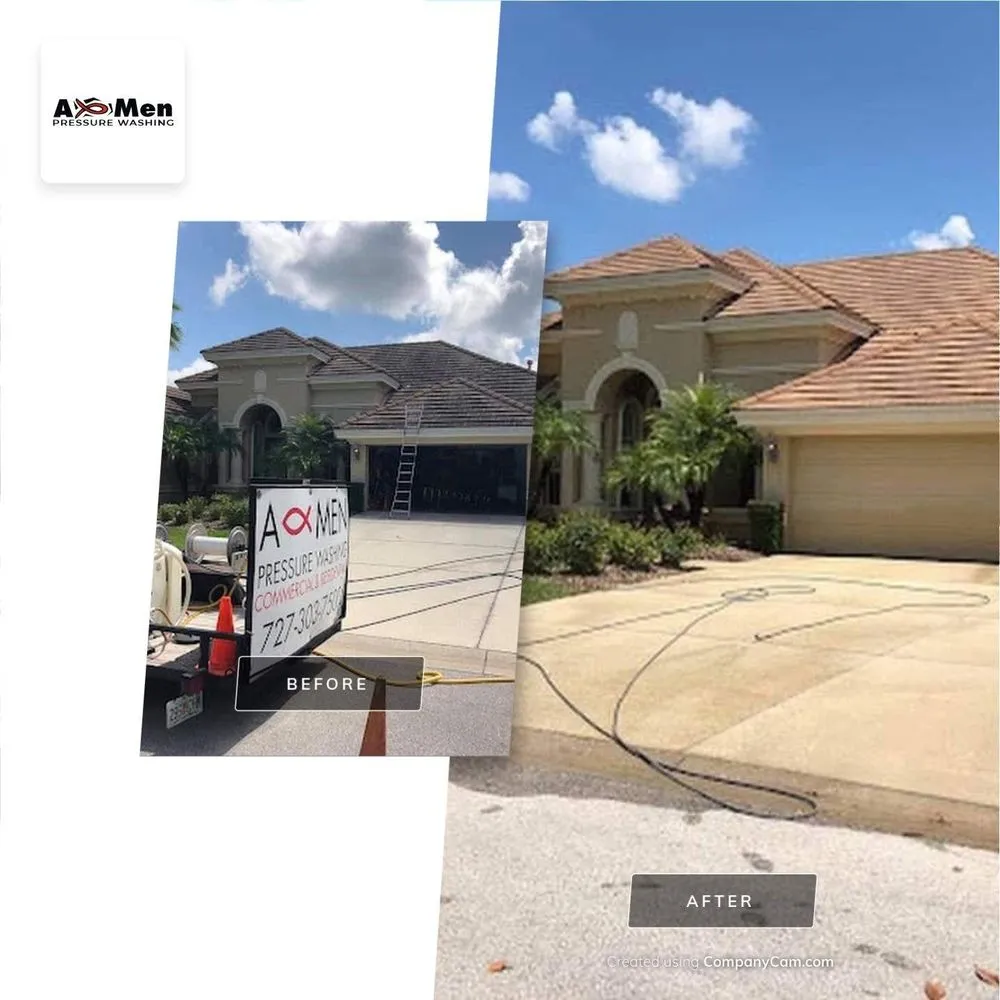 Slide of A-Men Pressure Washing