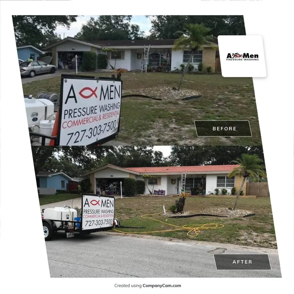 Slide of A-Men Pressure Washing