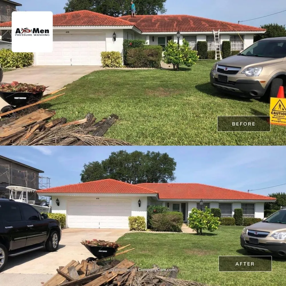 Slide of A-Men Pressure Washing