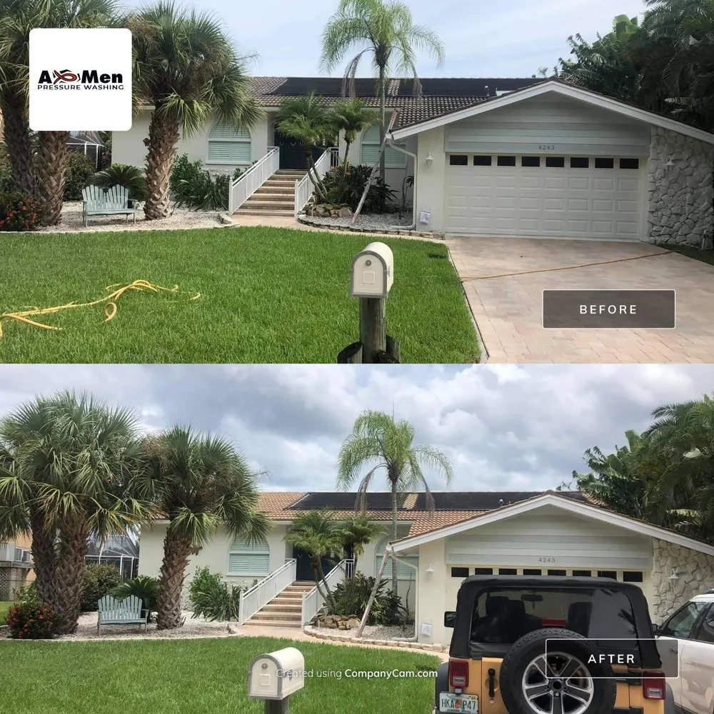 Slide of A-Men Pressure Washing