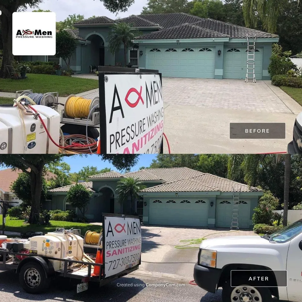 Slide of A-Men Pressure Washing