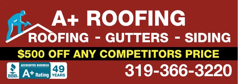 Slide of A Plus Roofing and Gutters