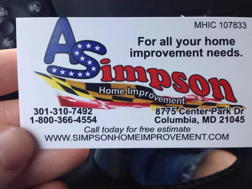Slide of A Simpson Home Improvement