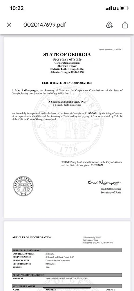 Slide of A Smooth and Sleek Finish