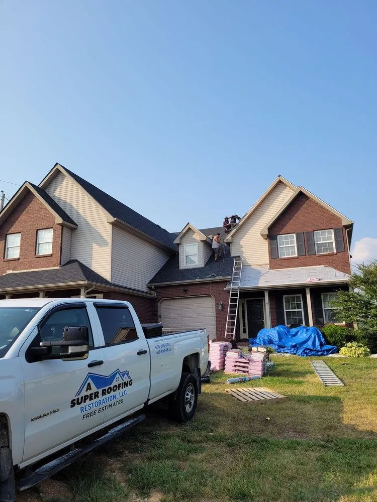 Slide of A Super Roofing Restoration