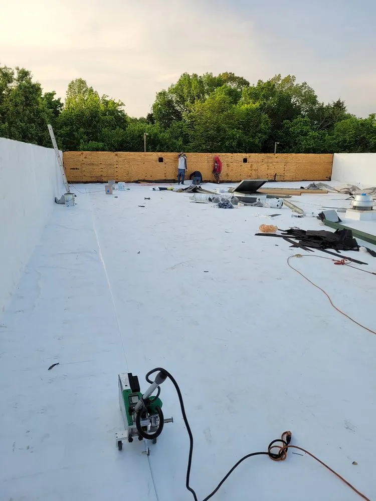 Slide of A Super Roofing Restoration