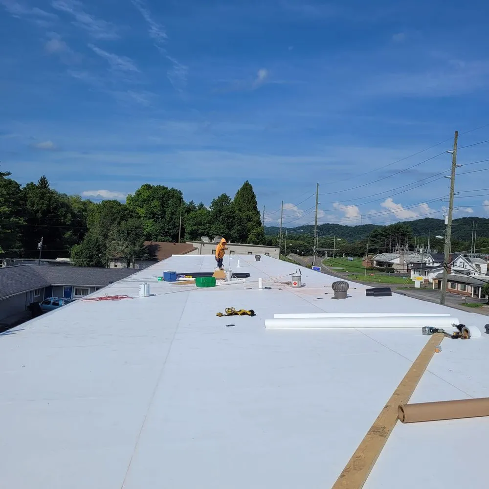 Slide of A Super Roofing Restoration