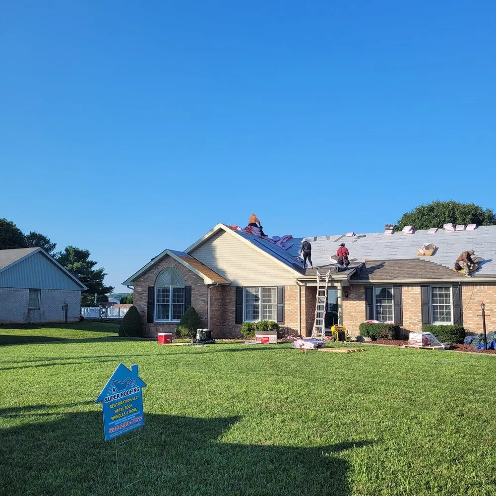 Slide of A Super Roofing Restoration