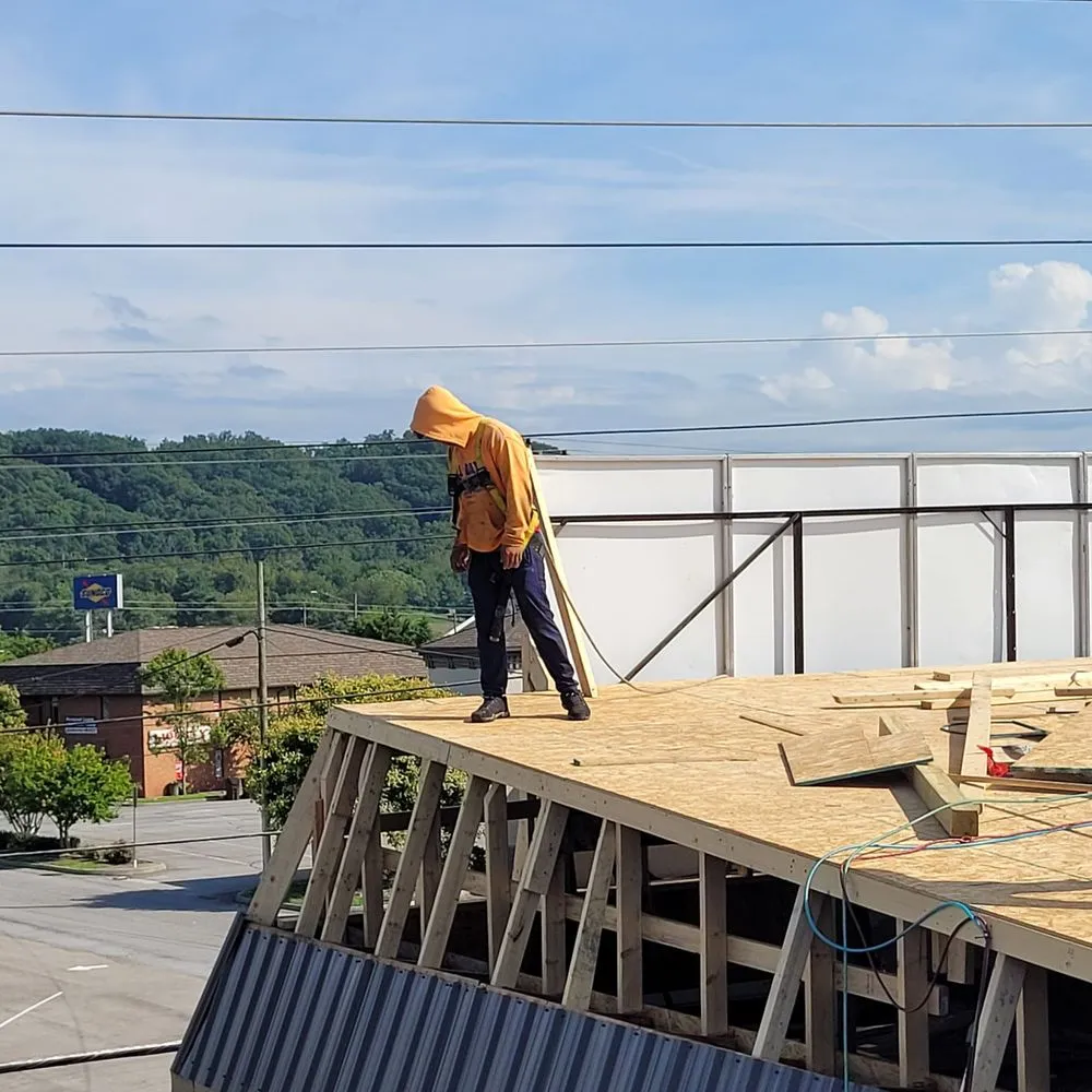 Slide of A Super Roofing Restoration
