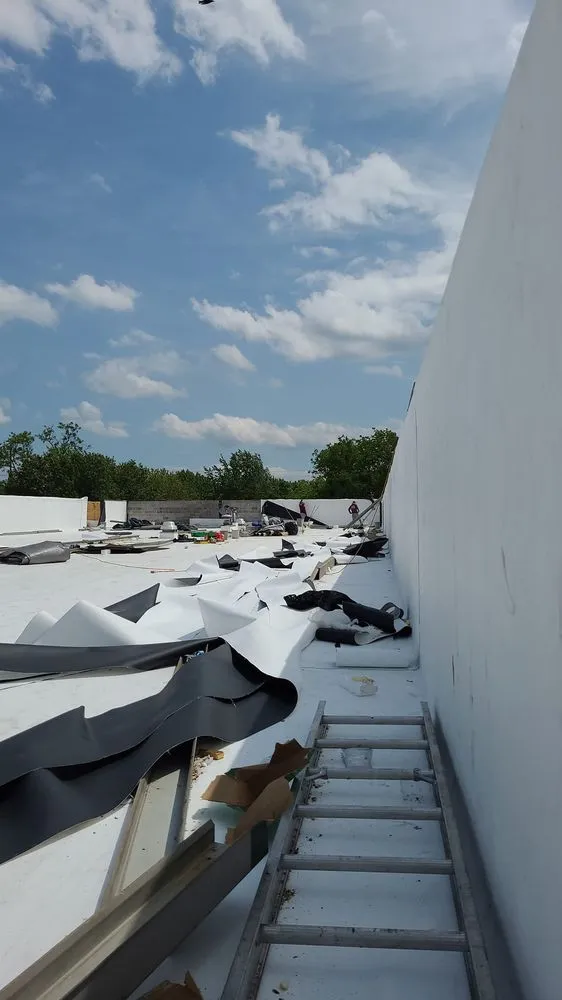 Slide of A Super Roofing Restoration