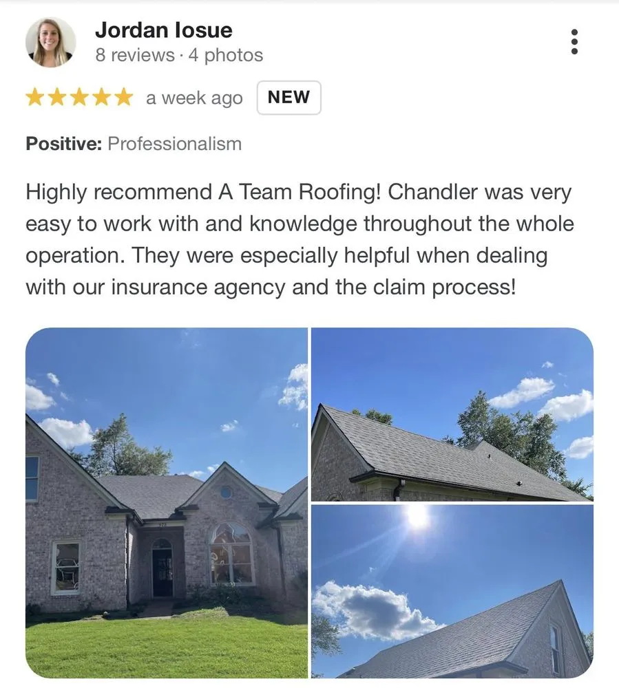 Slide of A-Team Roofing