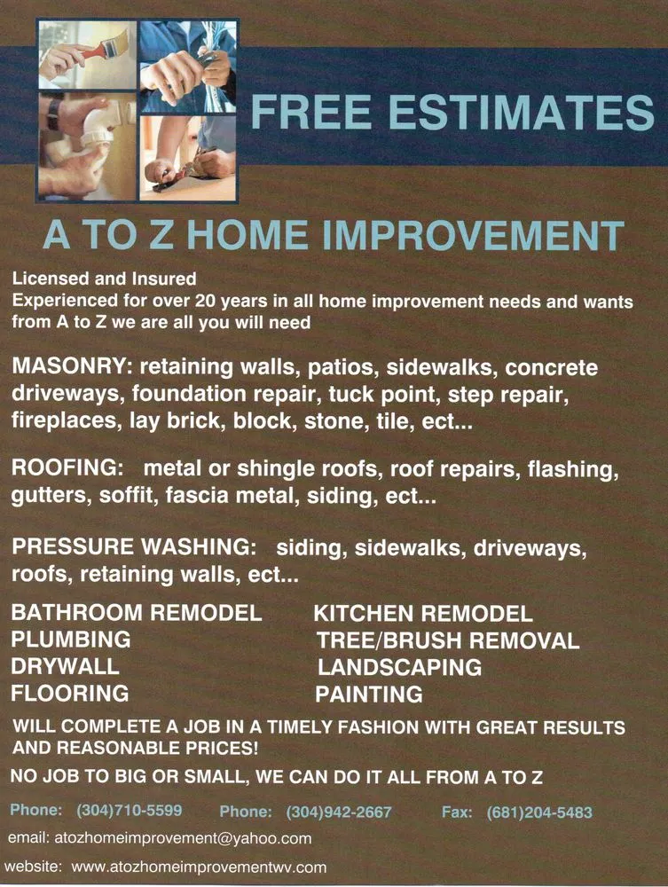 Slide of A to Z Home Improvement