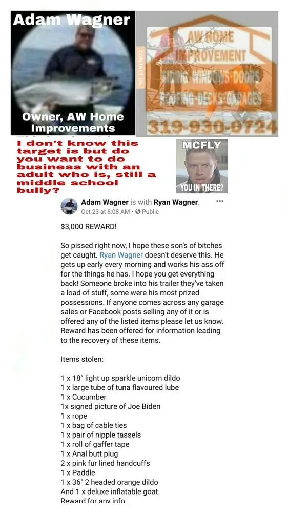 Slide of A W Home Improvement