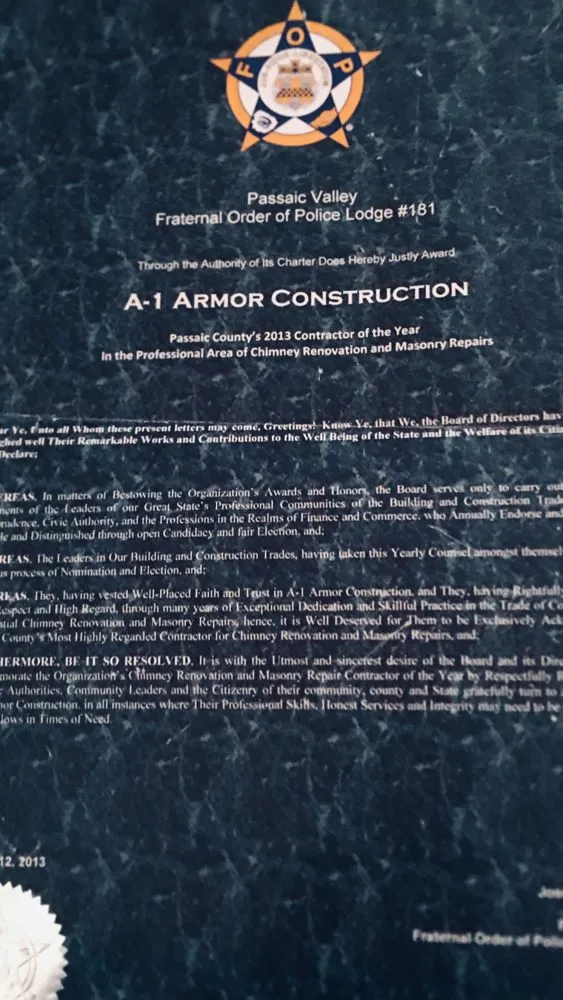 Slide of A1 Armor Construction