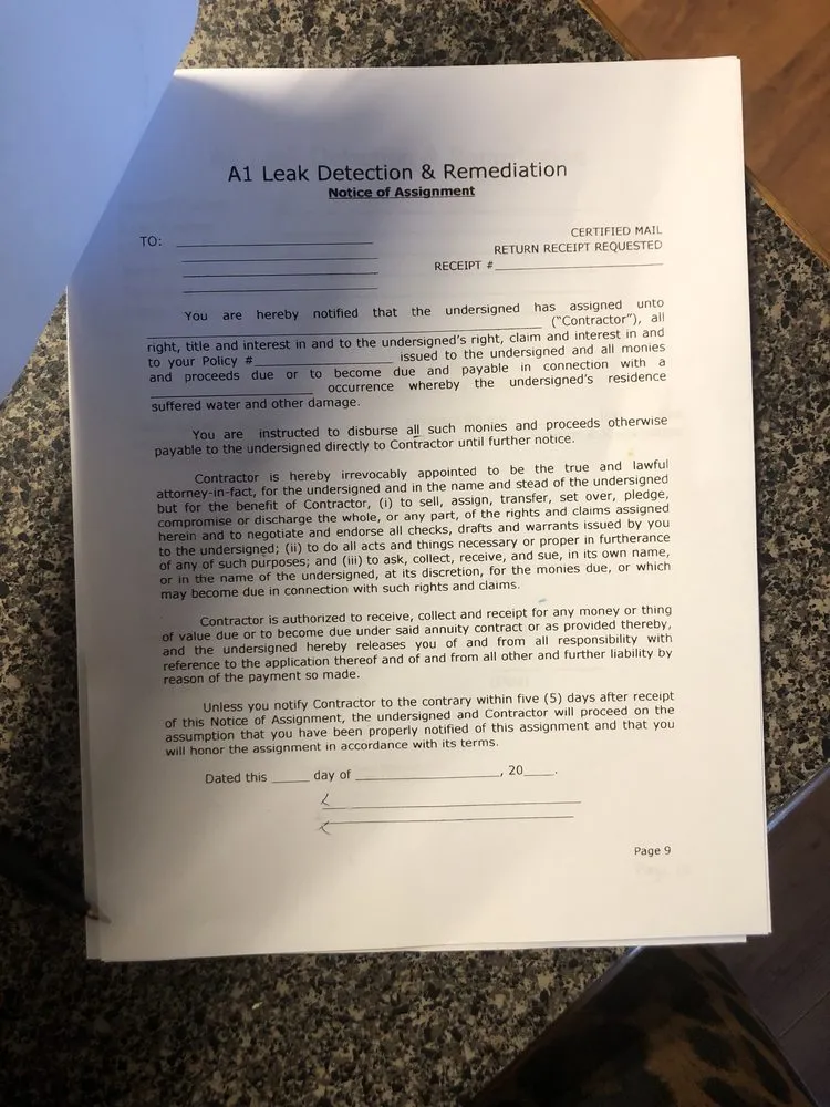 Slide of A1 Emergency Leak Detection & Water Restoration