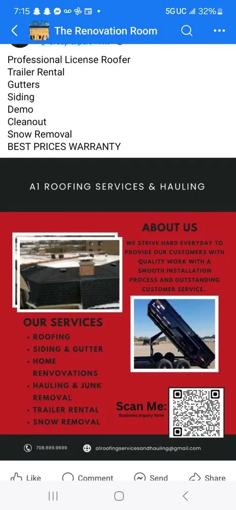 Slide of A1 Roofing Services And Hauling